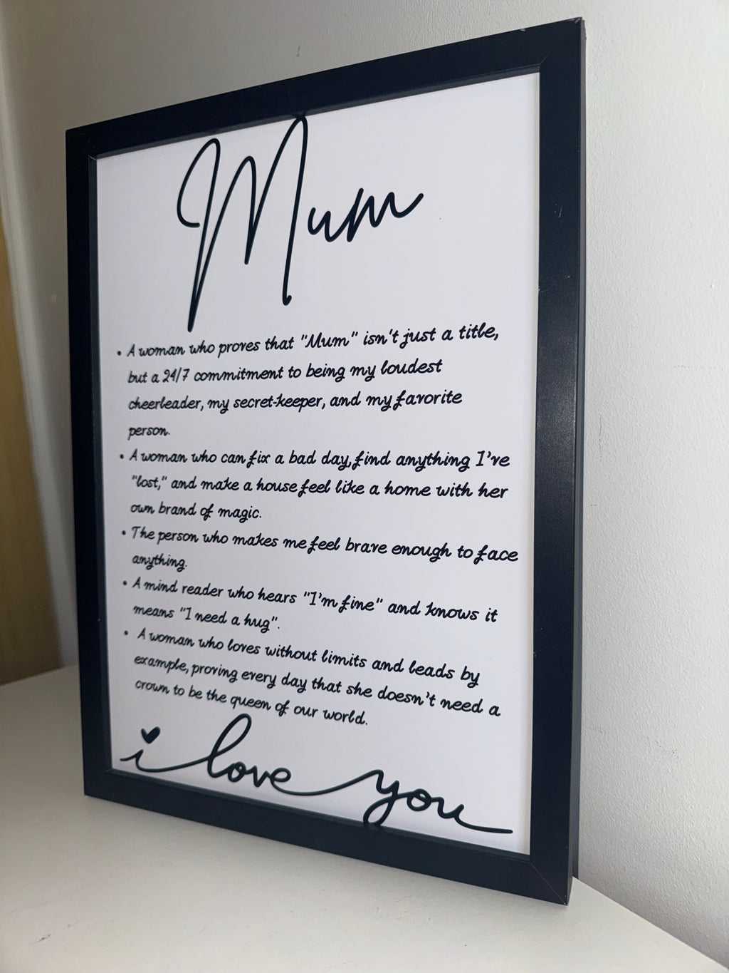 Mum Typography Print | Minimalistic | A4 Print