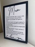 Mum Typography Print | Minimalistic | A4 Print