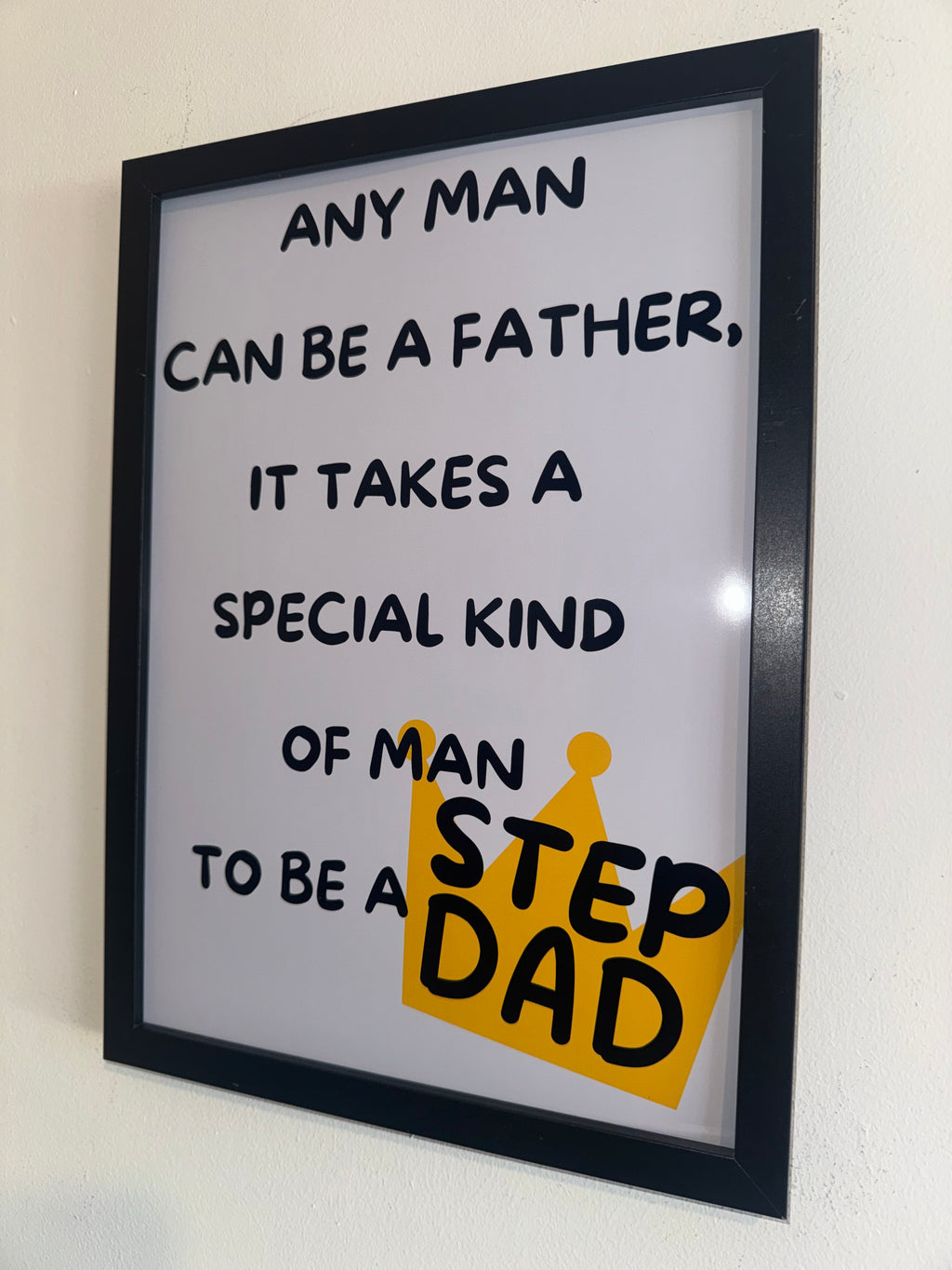 Step Dad Typography Print | Father's Day Gift | A4 Print