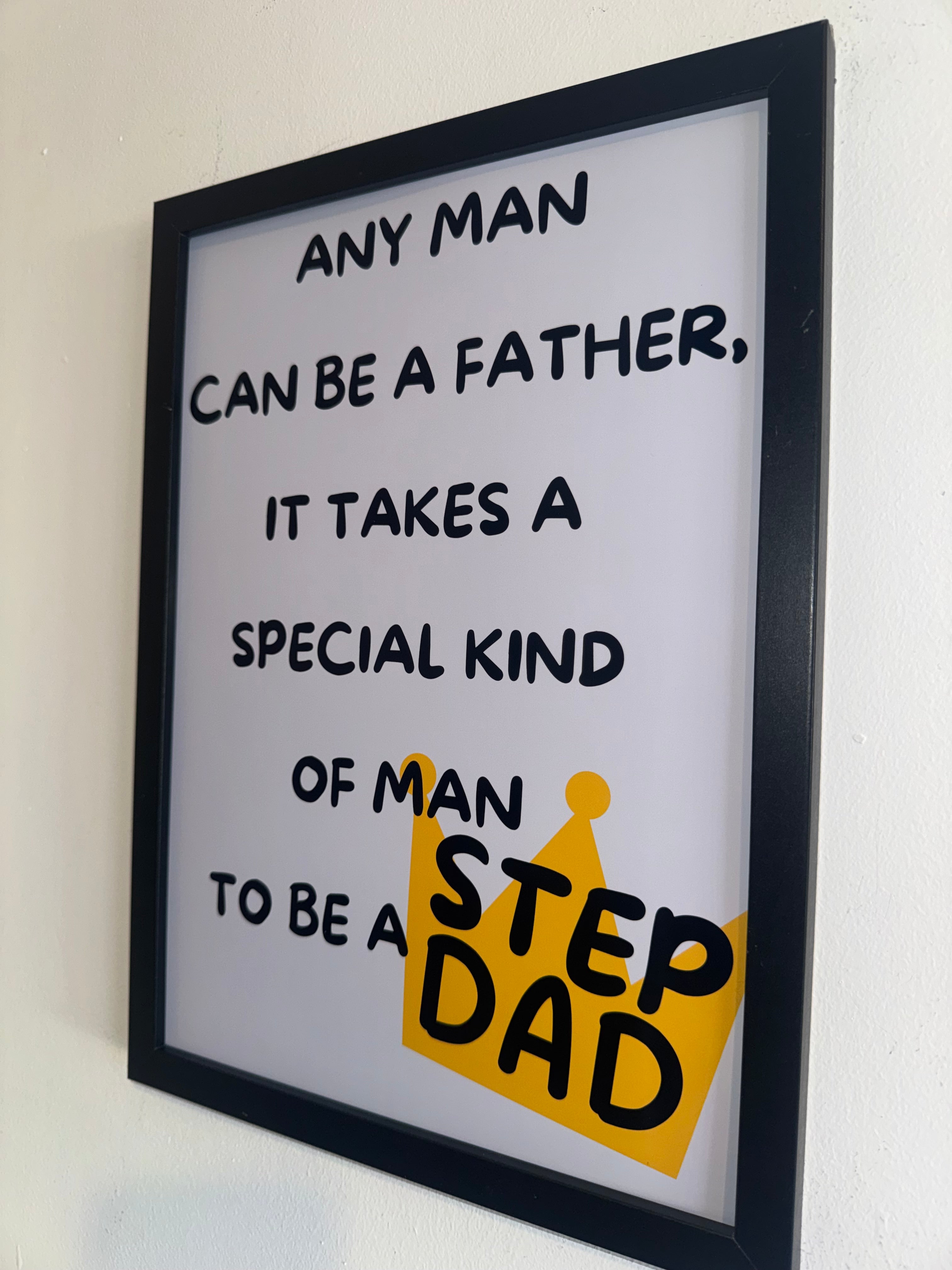 Step Dad Typography Print | Father's Day Gift | A4 Print