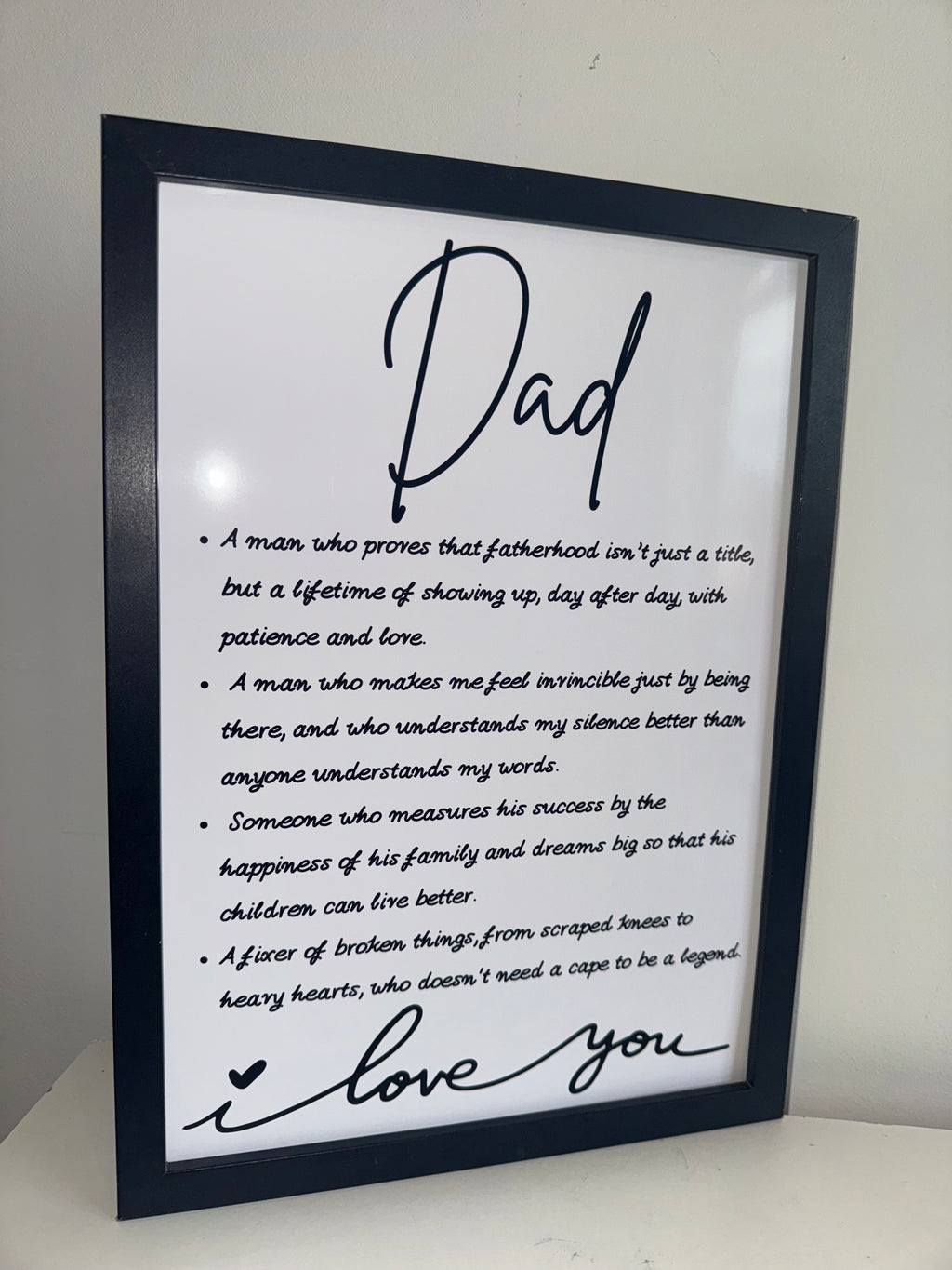Dad Typography Print | Father's Day Gift | A4 Print