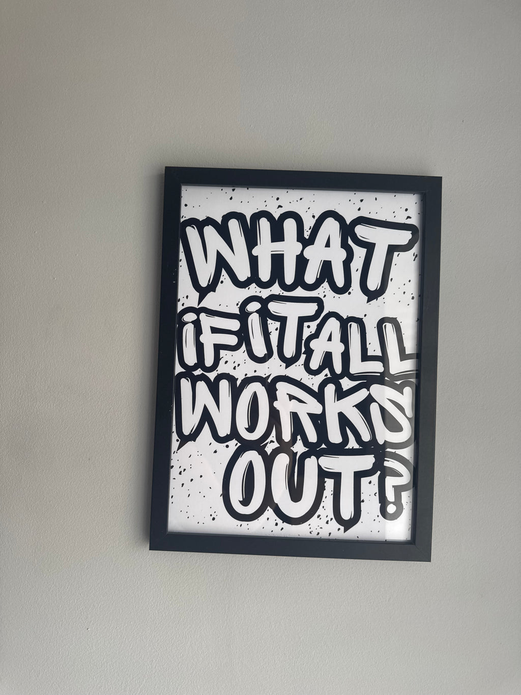 Graffiti Style Typography Prints - Set of 3 - UNFRAMED