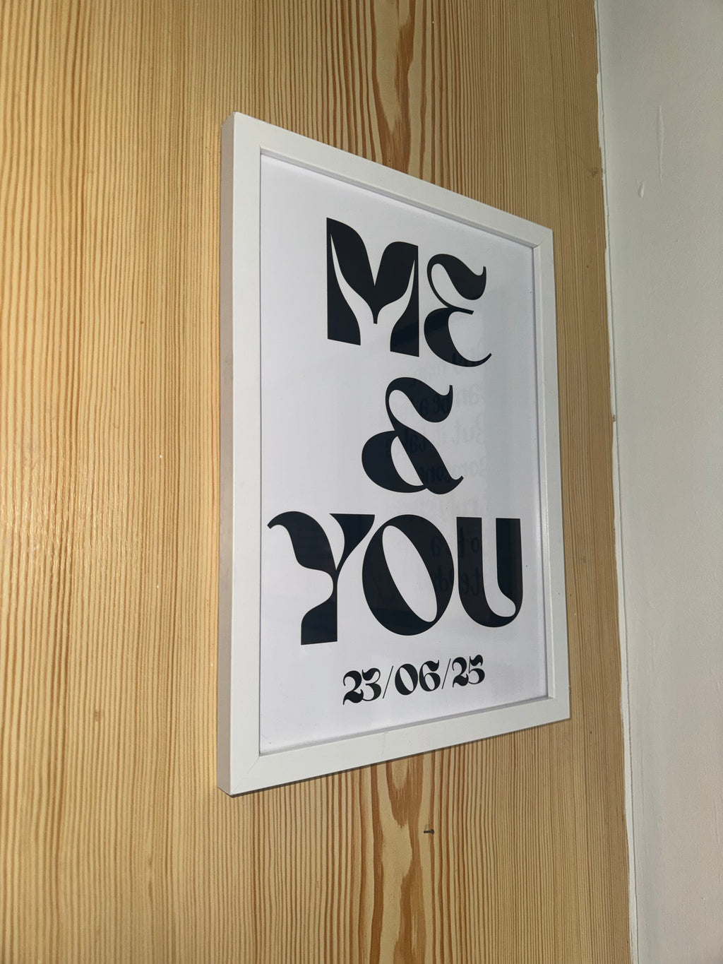 Me & You - Personalised Date | A4 Print