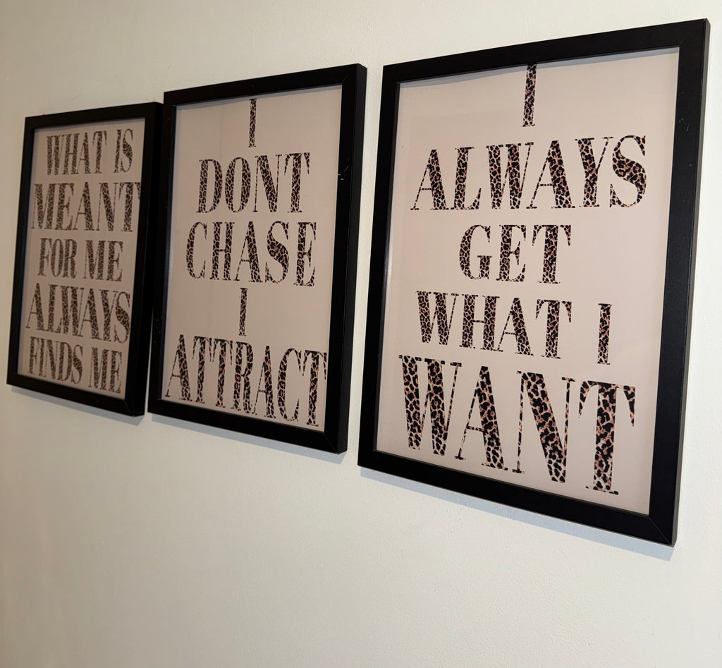 Beige & Leopard Print Text | Motivational - Manifesting Quotes