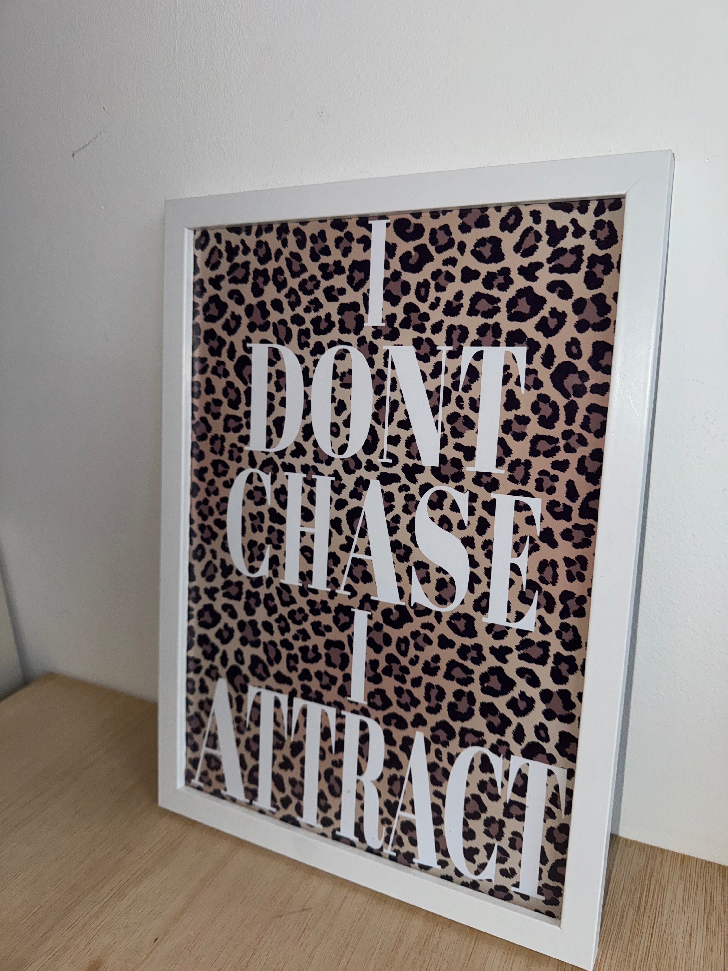 Leopard Print & White Text | Motivational - Manifesting Quotes