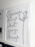 Grow through what you go through - Minimalistic Motivational Typography - A4 Print -