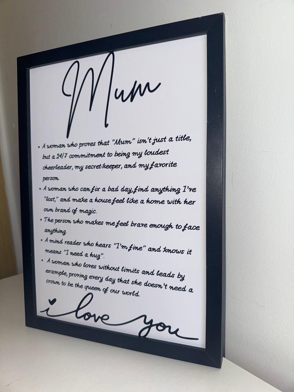 Mum Typography Print | Minimalistic | A4 Print