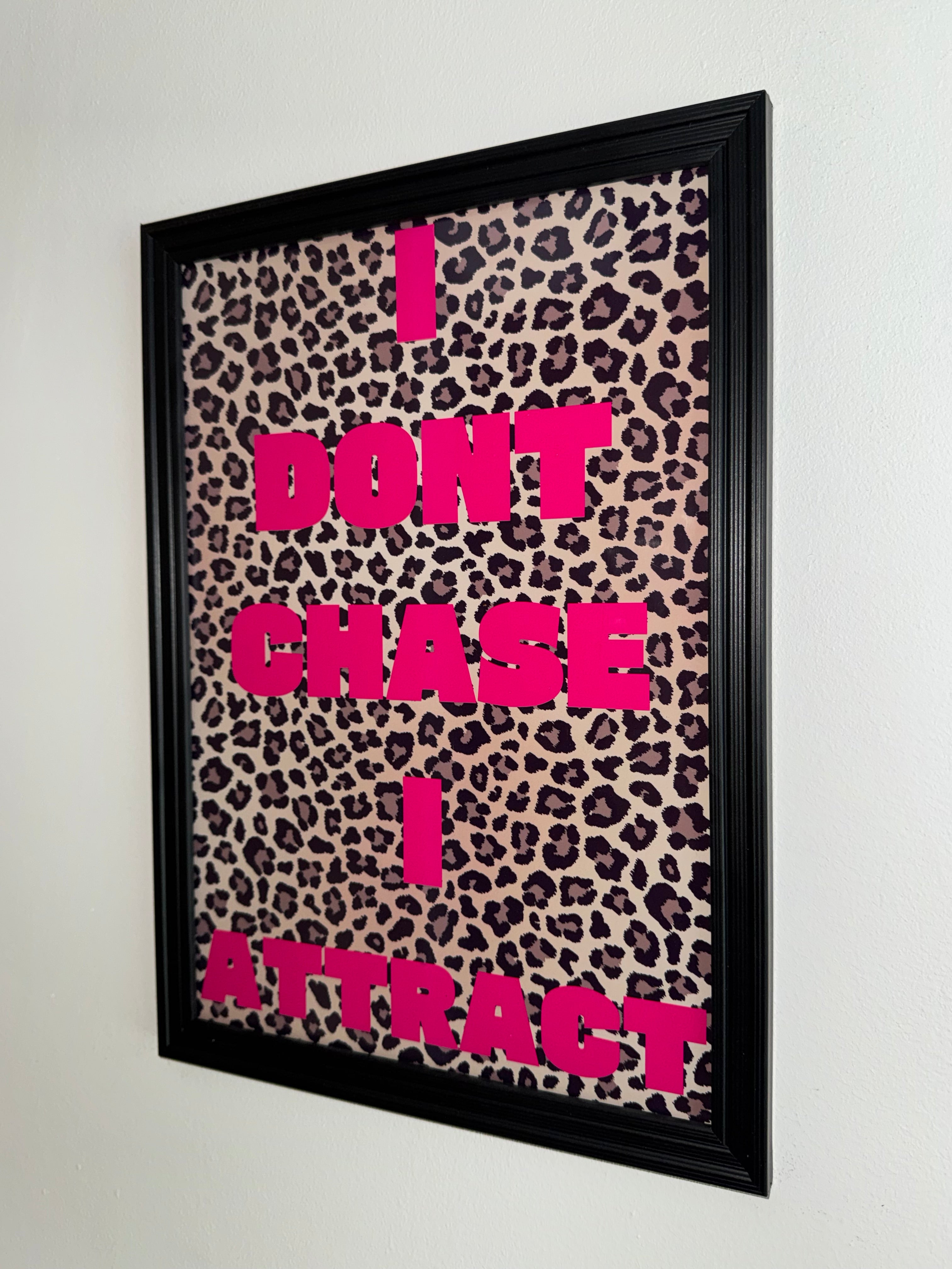 Leopard Print & Hot Pink Text | Motivational - Manifesting Quotes