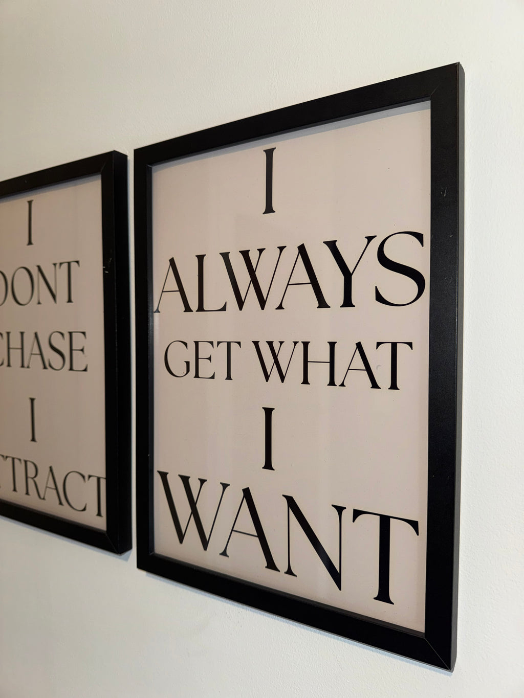 Beige Print & Black Text | Motivational - Manifesting Quotes