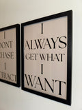Beige Print & Black Text | Motivational - Manifesting Quotes