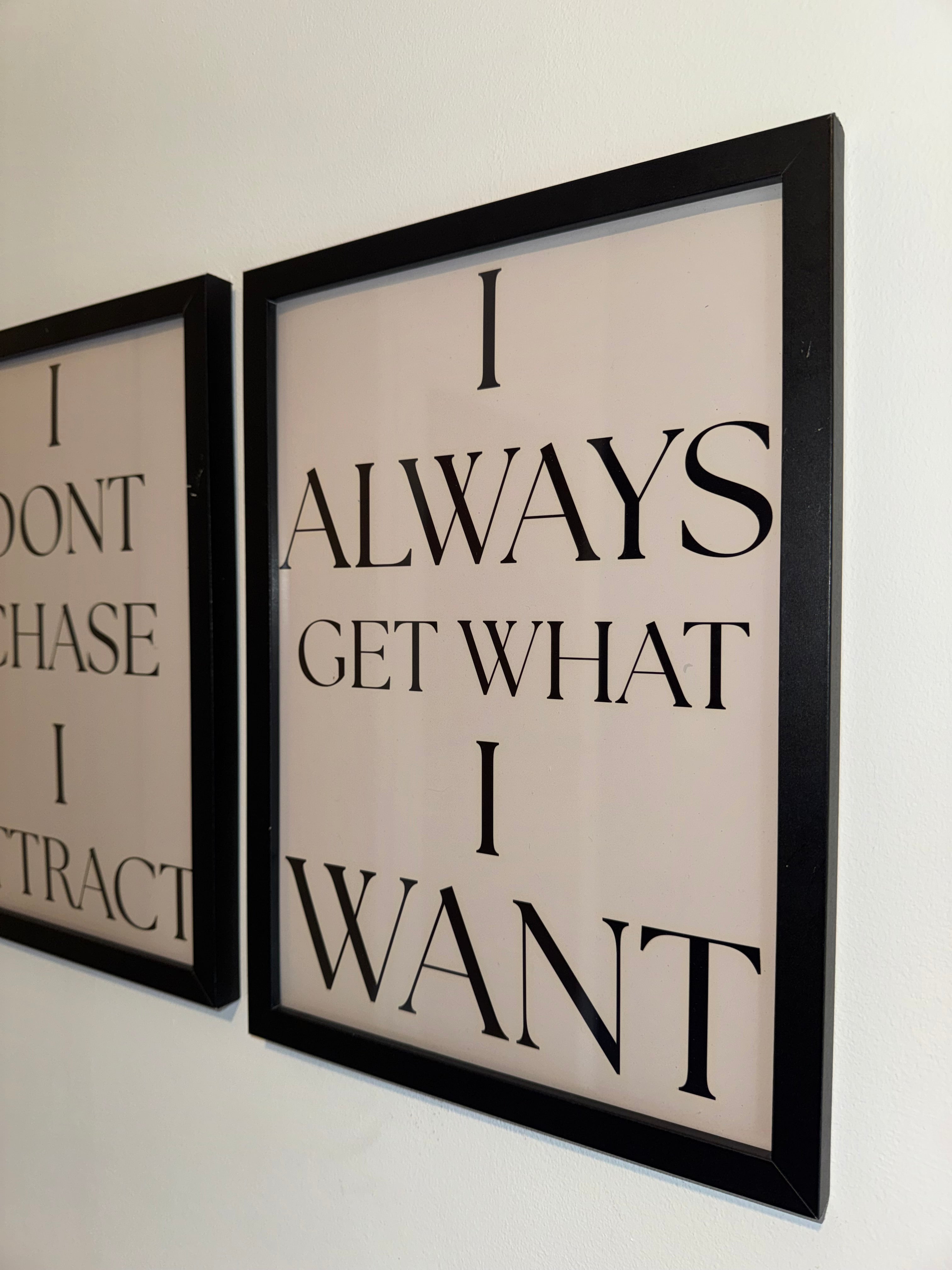 Beige Print & Black Text | Motivational - Manifesting Quotes