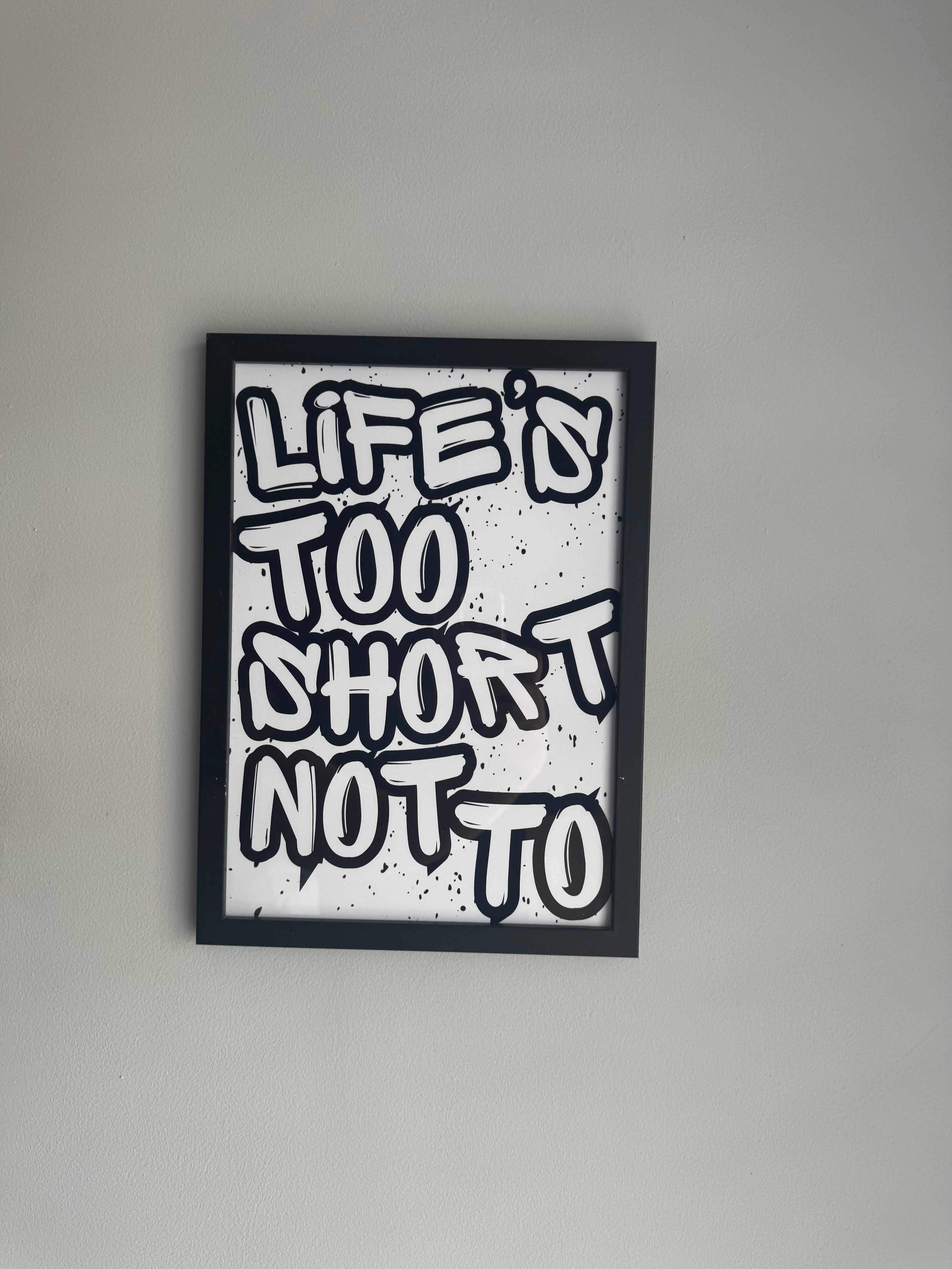 Graffiti Style Typography Prints - Set of 3 - UNFRAMED