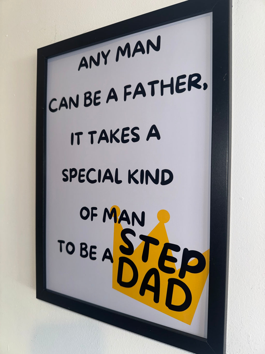 Step Dad Typography Print | Father's Day Gift | A4 Print