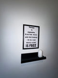 A4 Print | Therapy is expensive | Funny Typography | 3 Options | Framed or Unframed