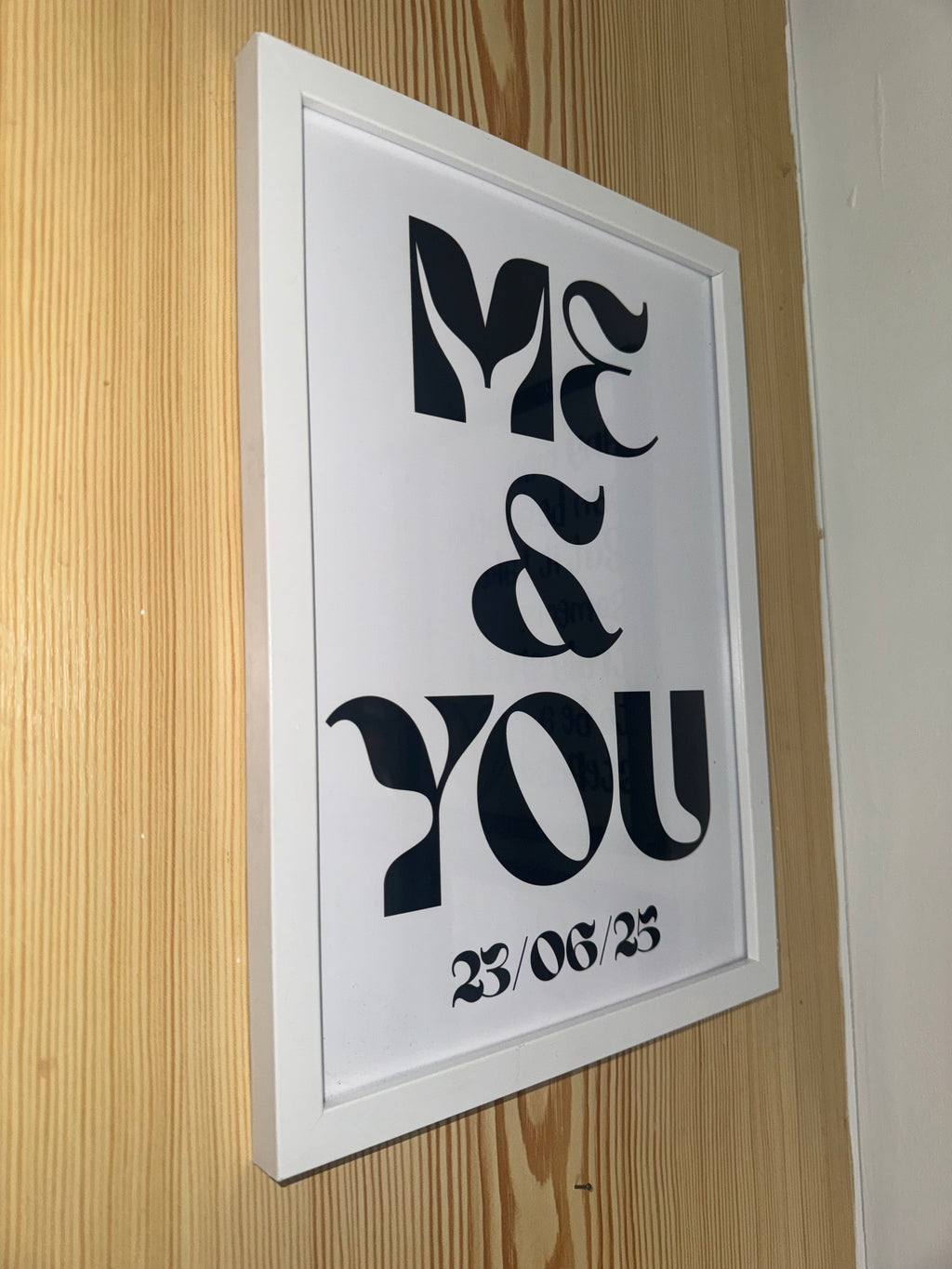 Me & You - Personalised Date | A4 Print
