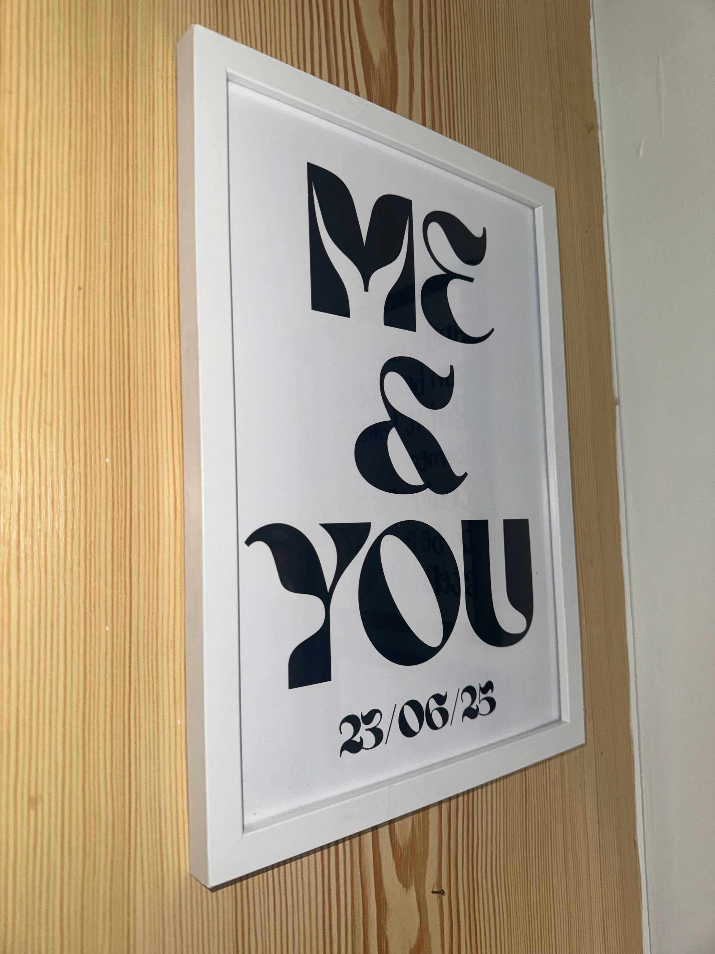 Me & You - Personalised Date | A4 Print