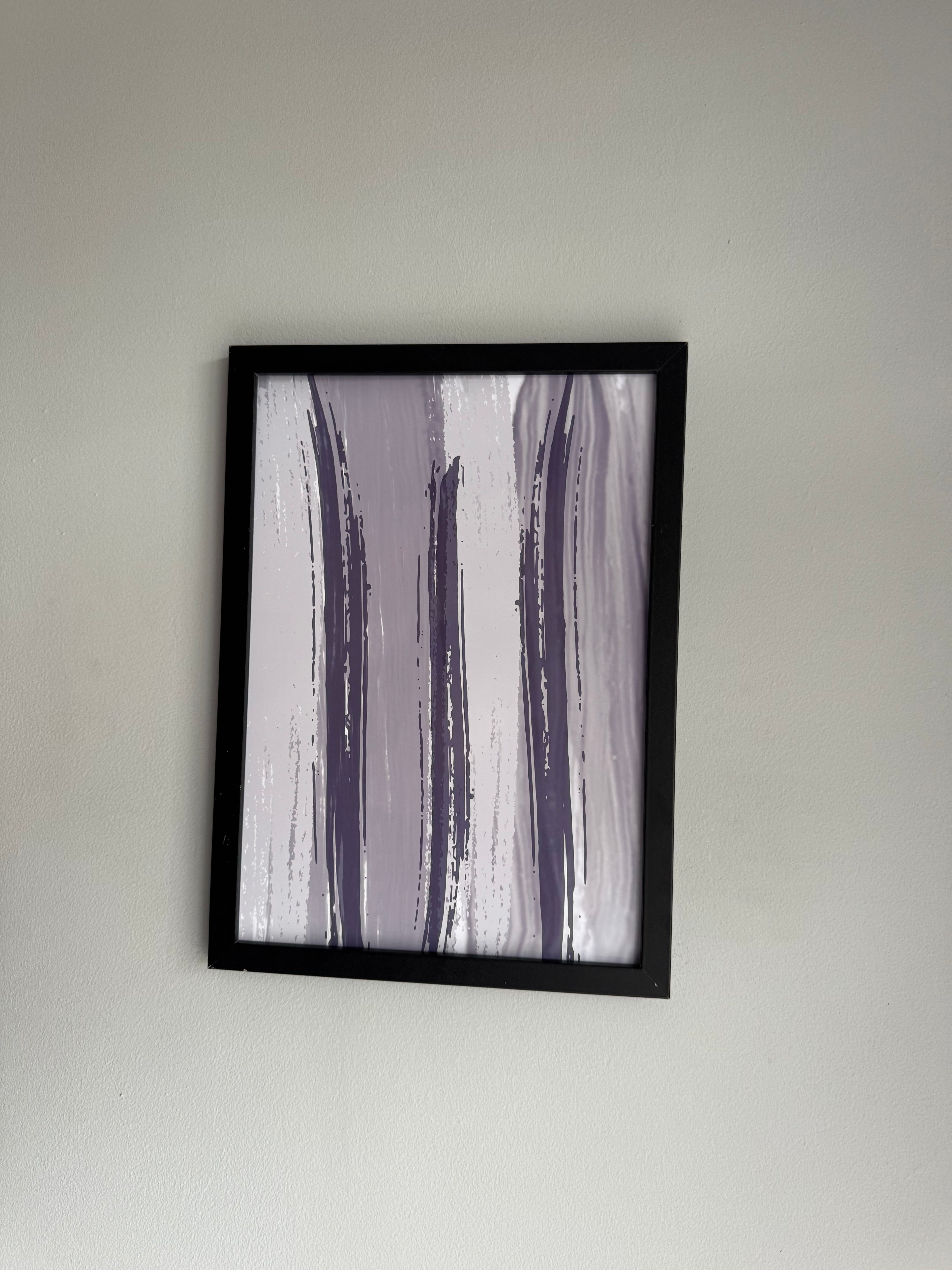Midnight Peace 4 | Monochrome | Minimalistic - Greys & White |A4 Print