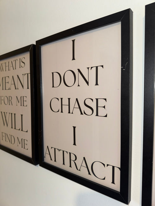 Beige Print & Black Text | Motivational - Manifesting Quotes