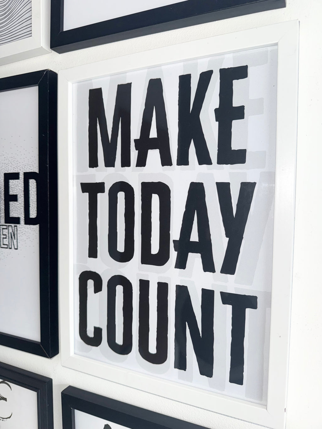 Make Today Count - Minimalistic Typography - A4 Print