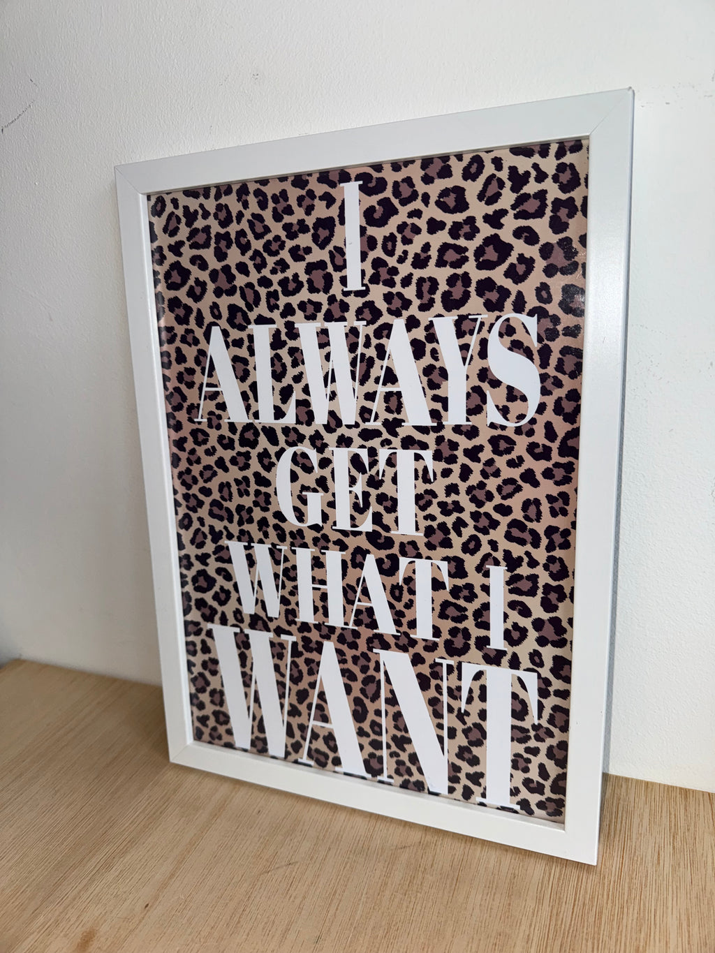Leopard Print & White Text | Motivational - Manifesting Quotes