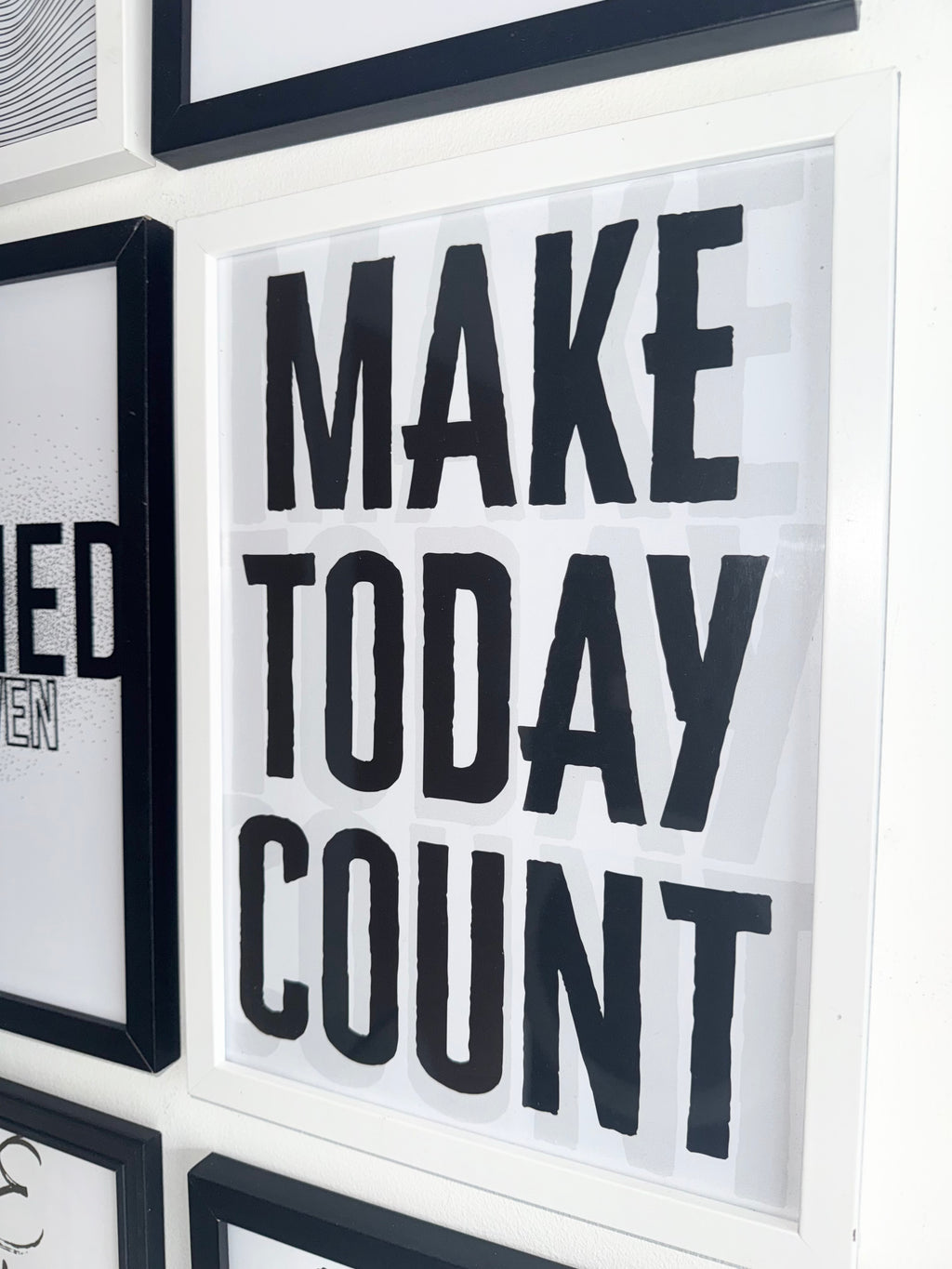 Make Today Count - Minimalistic Typography - A4 Print