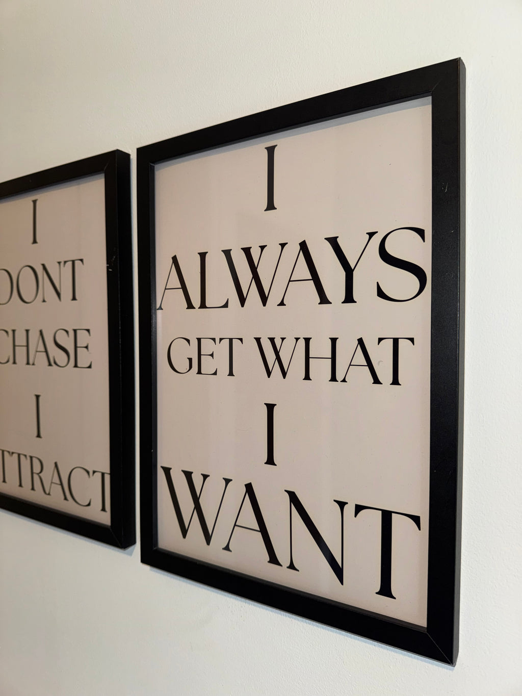 Beige Print & Black Text | Motivational - Manifesting Quotes