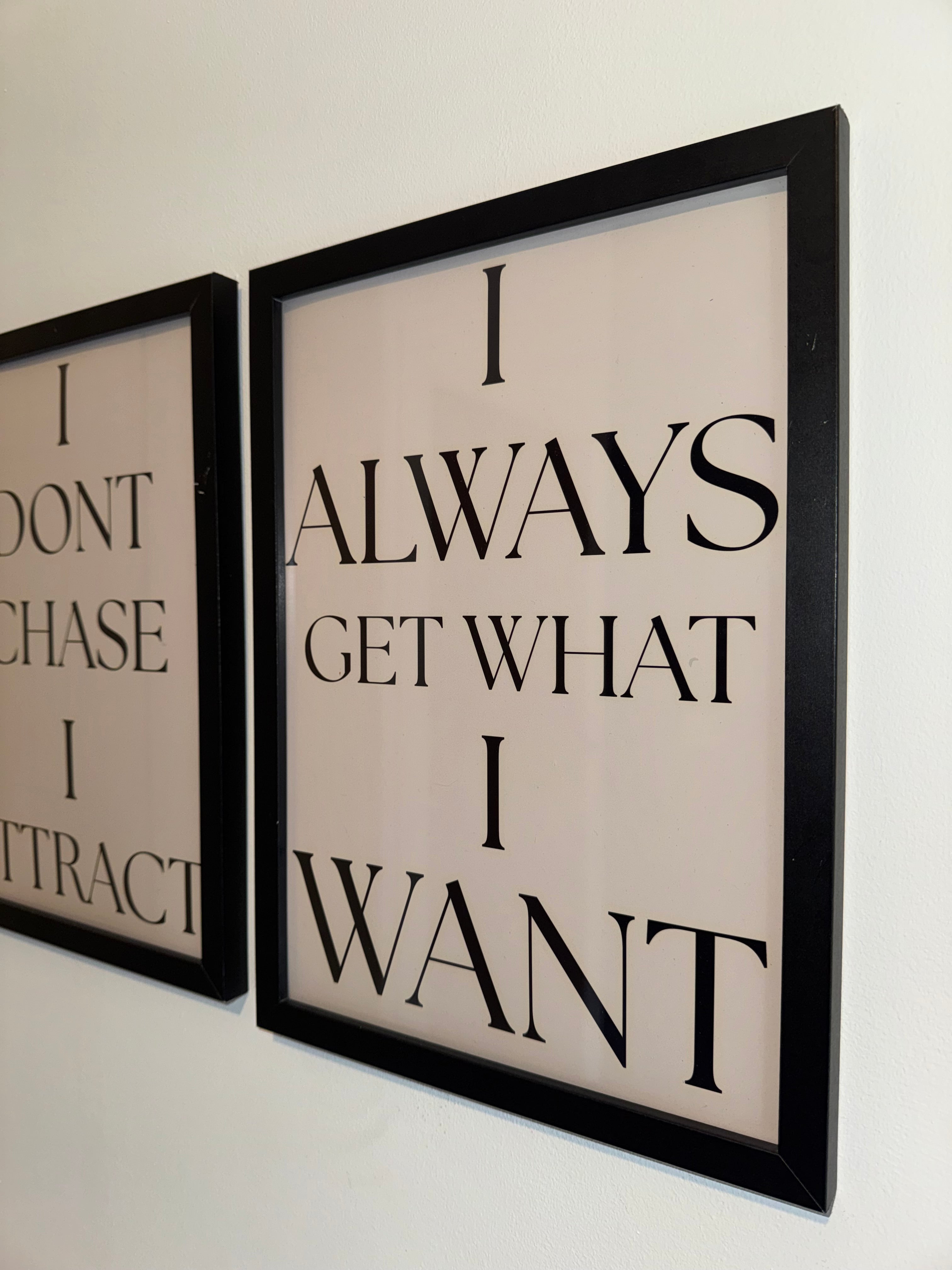 Beige Print & Black Text | Motivational - Manifesting Quotes