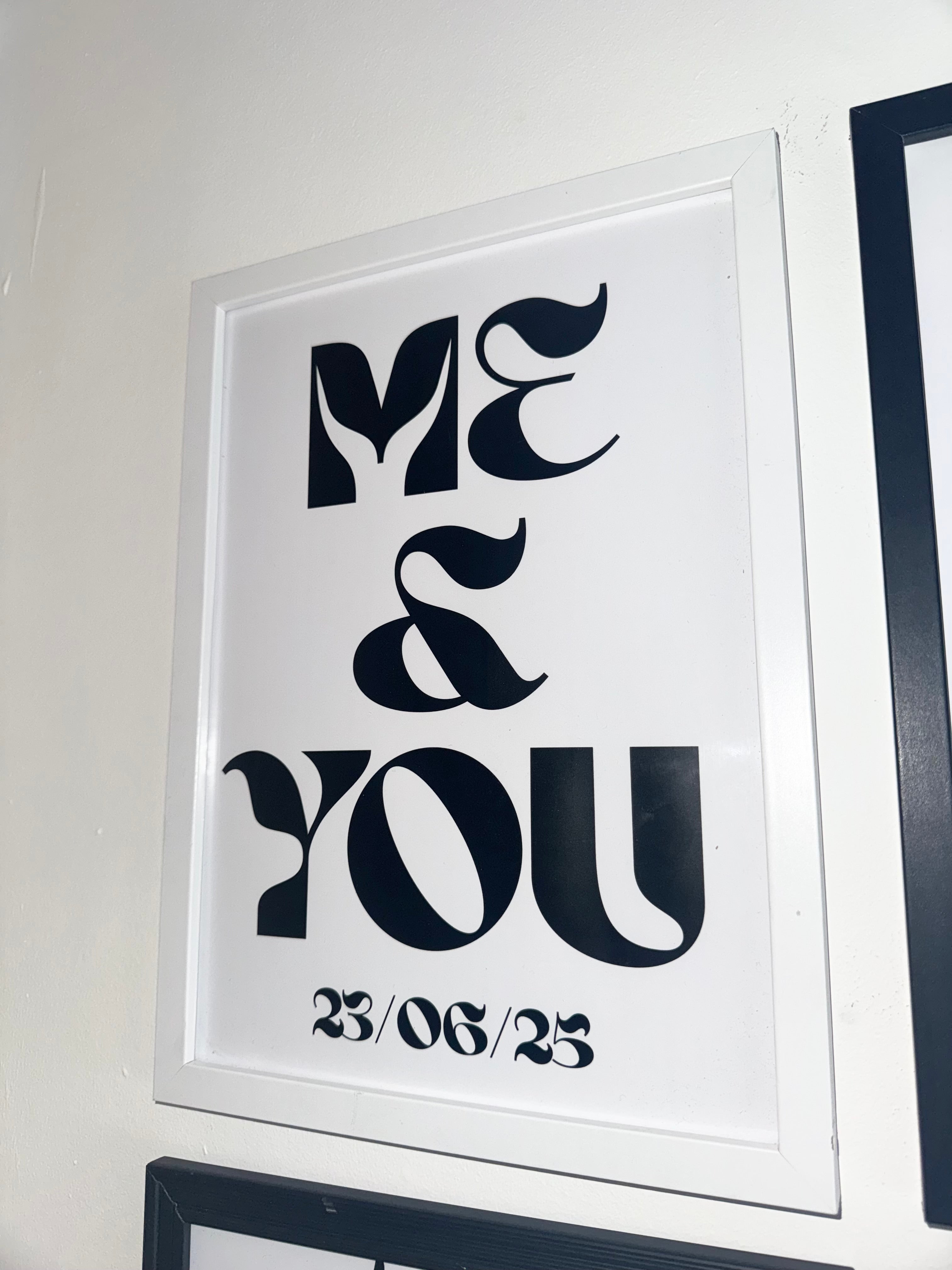 Me & You - Personalised Date | A4 Print