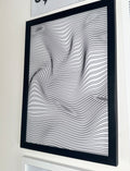 Optical.1 - Off White & Black Minimalistic - A4 Print