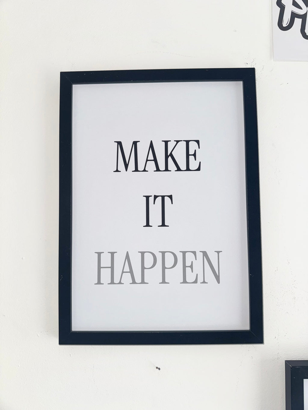Make It Happen - Minimalistic Typography - A4 Print