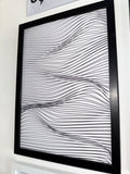 Optical.3 - Off White & Black Minimalistic  - A4 Print