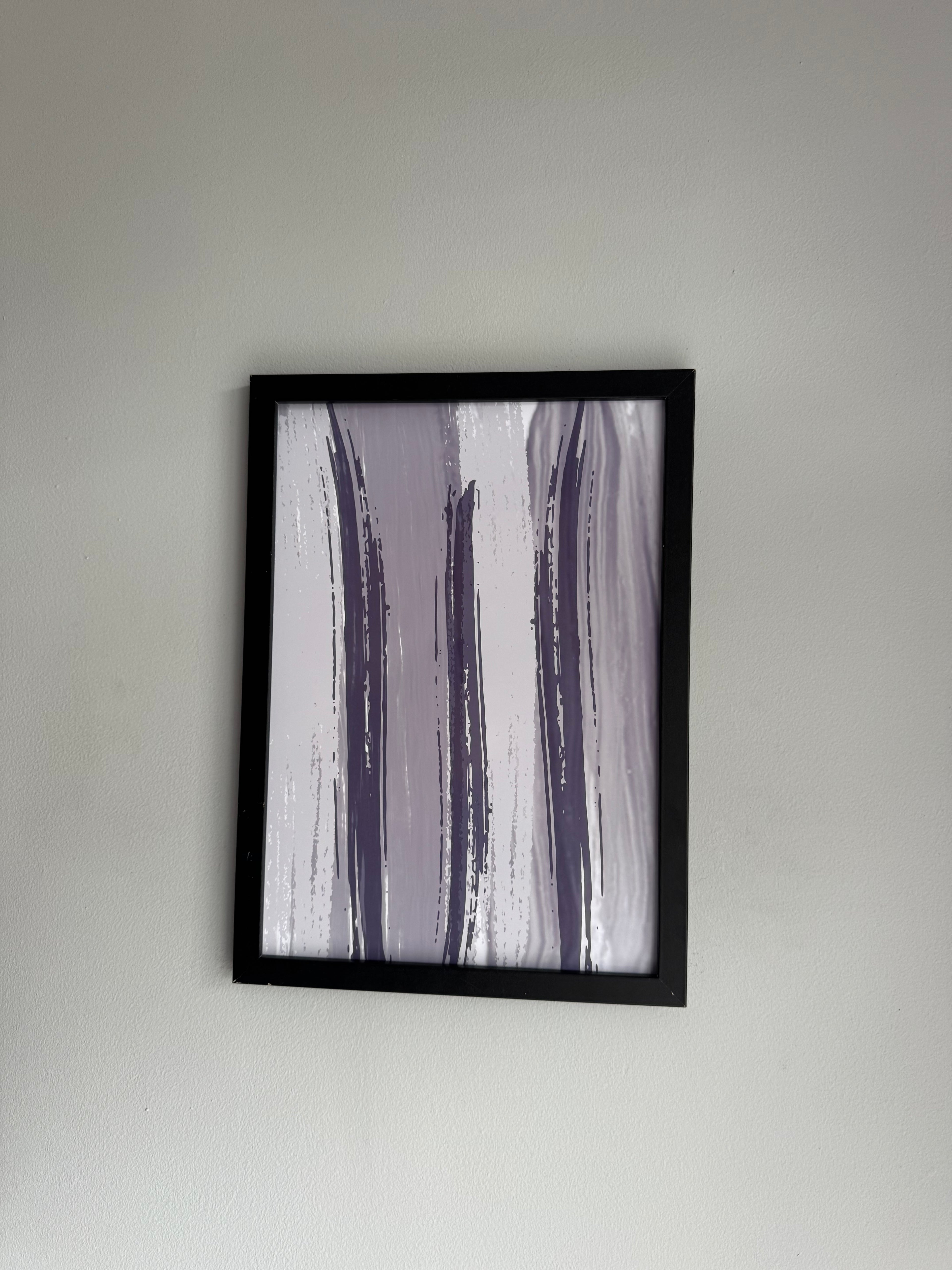 Midnight Peace 4 | Monochrome | Minimalistic - Greys & White |A4 Print