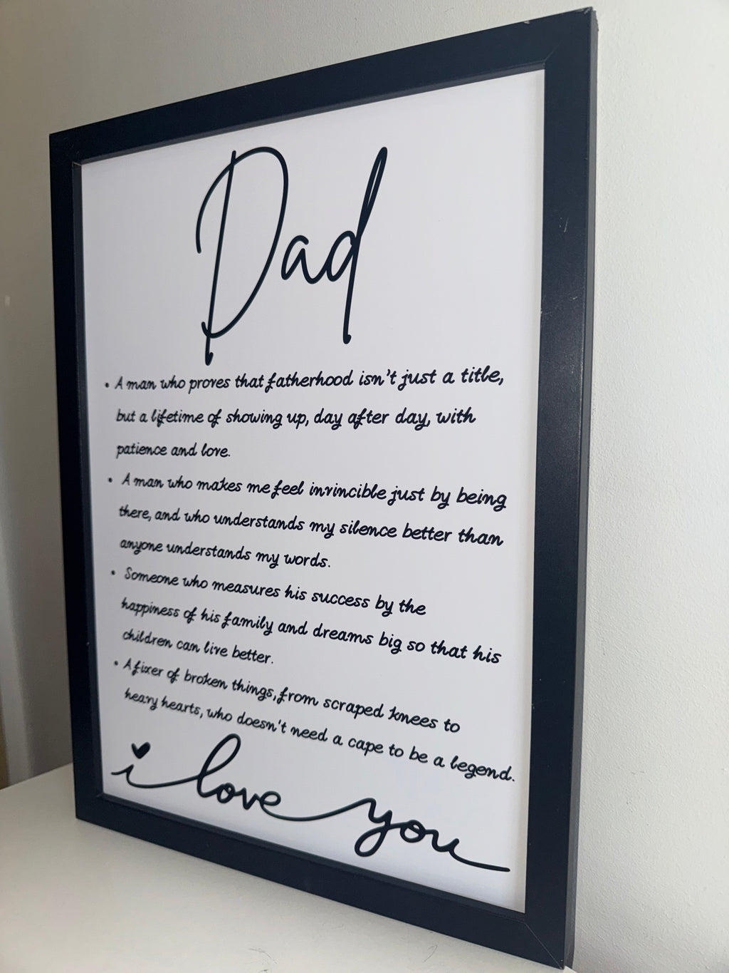Dad Typography Print | Father's Day Gift | A4 Print