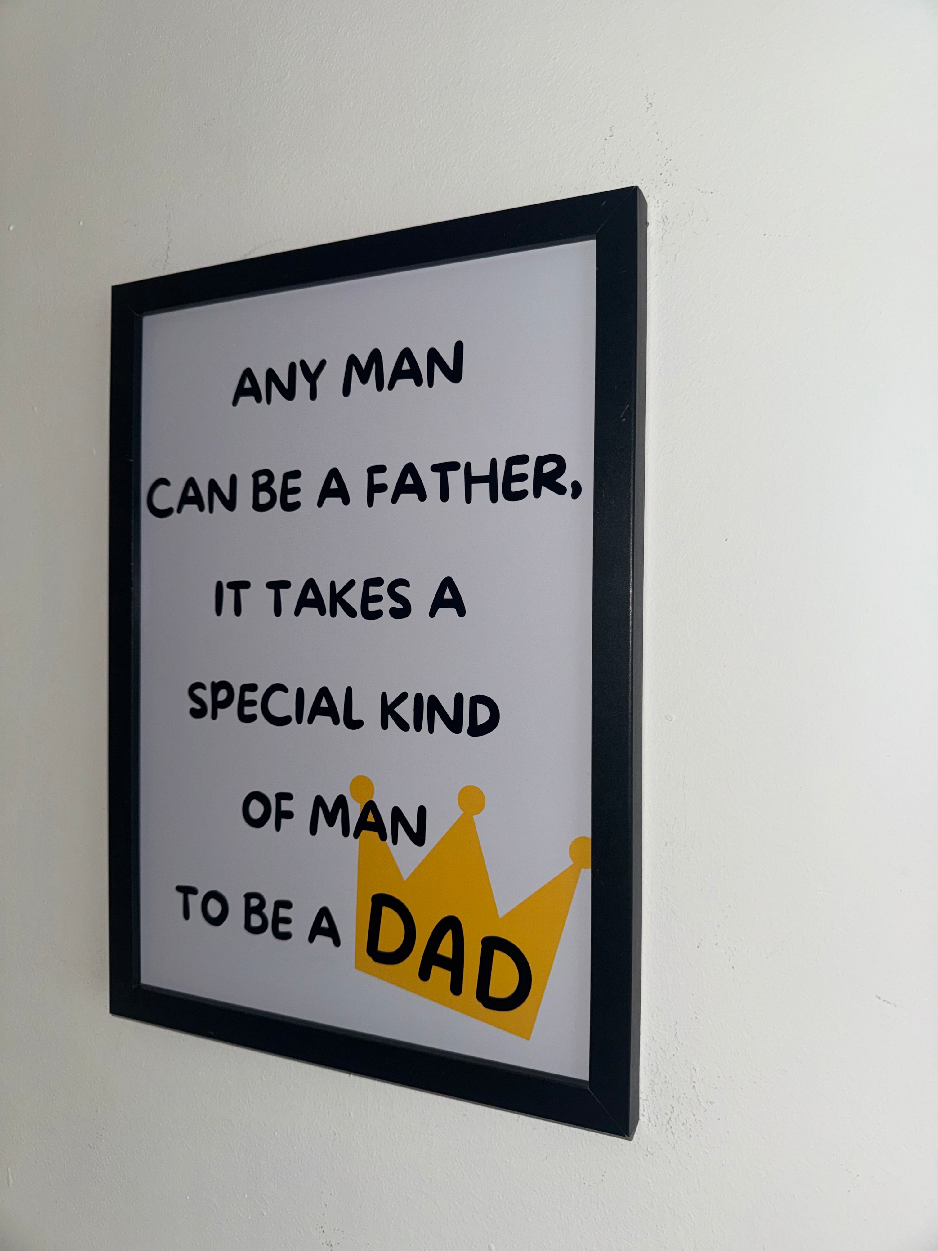 A4 Framed or Unframed Typography Print For Dads / Perfect Fathers Day Gift