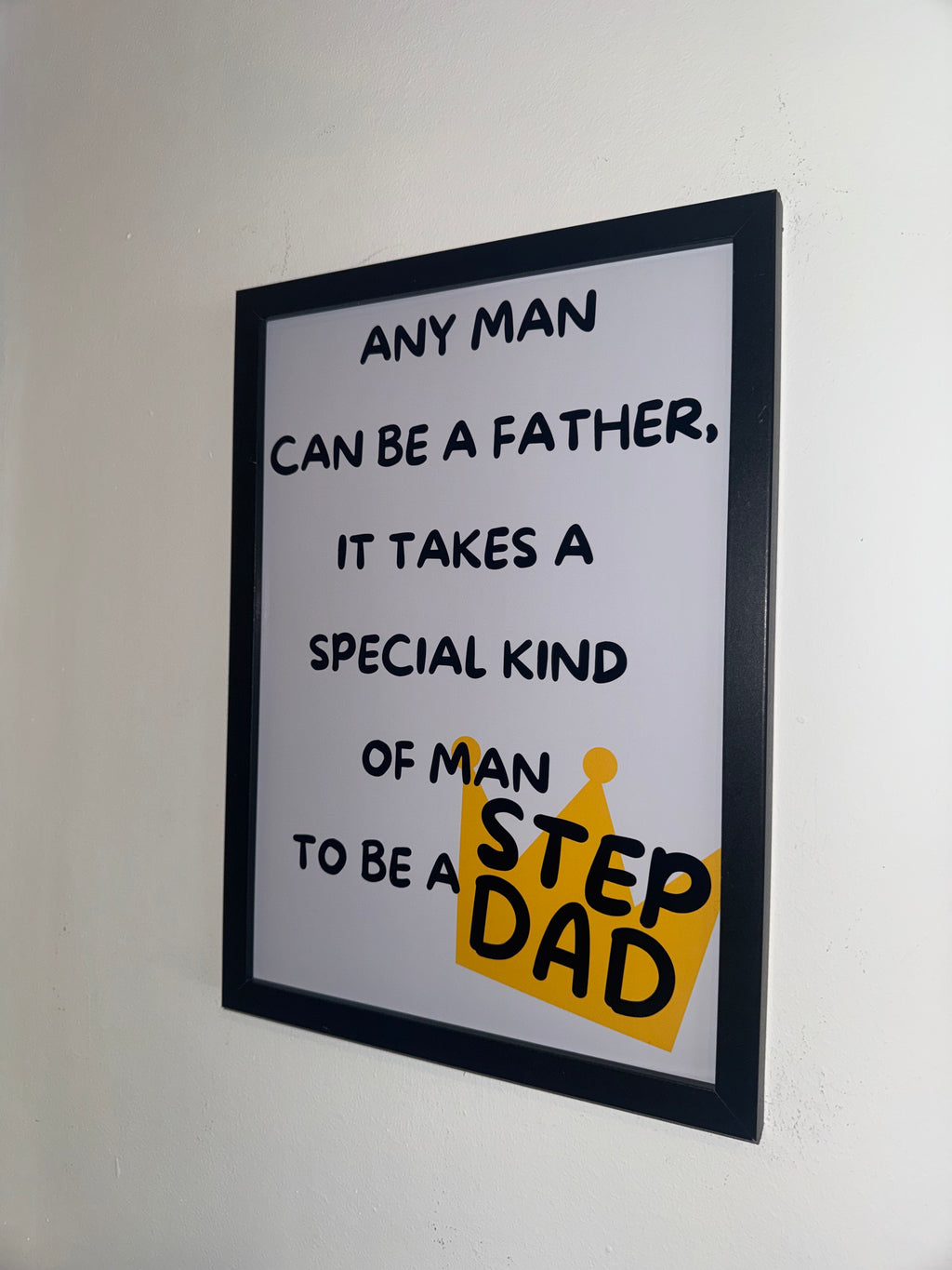 Step Dad Typography Print | Father's Day Gift | A4 Print