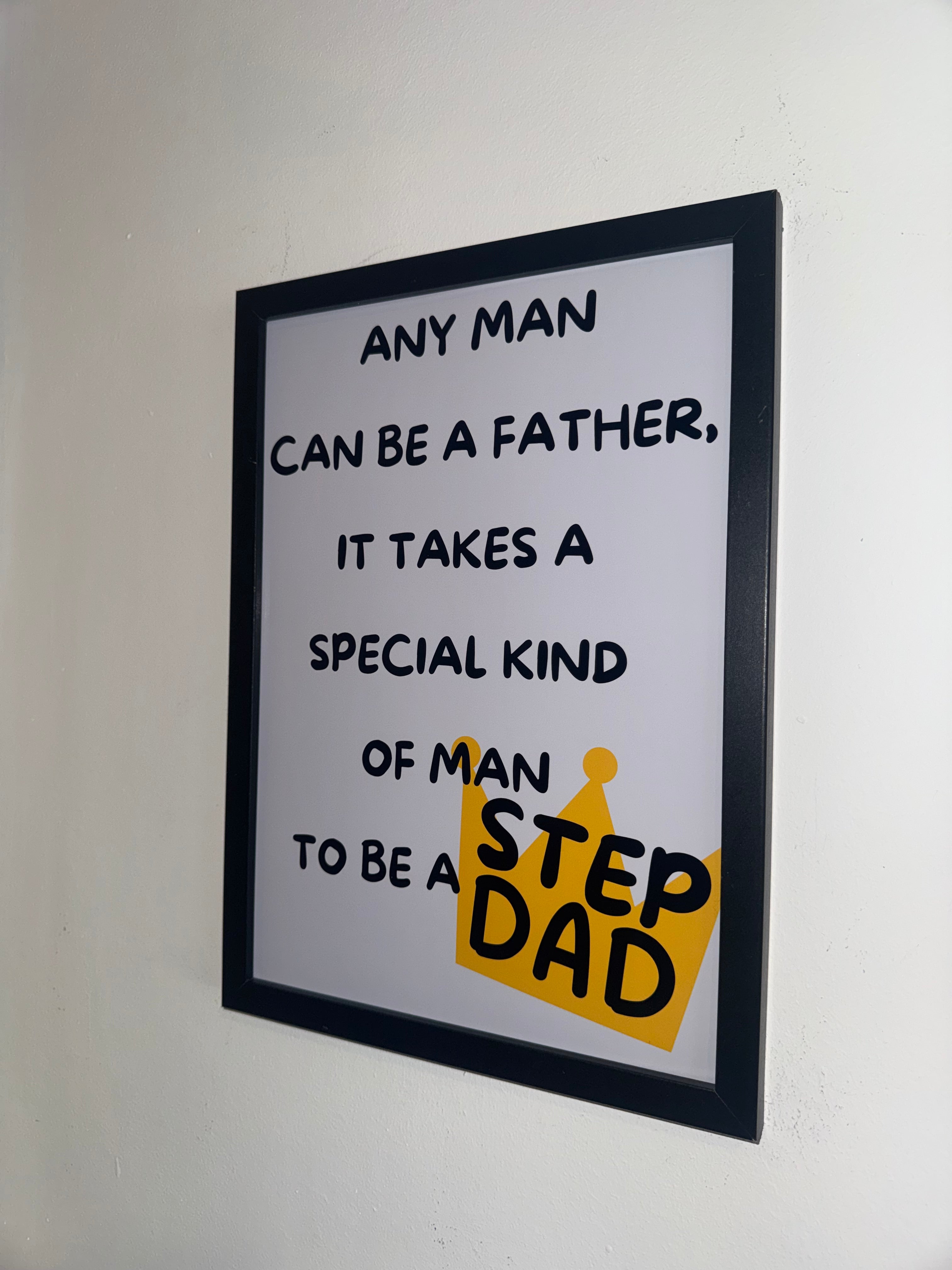 Step Dad Typography Print | Father's Day Gift | A4 Print