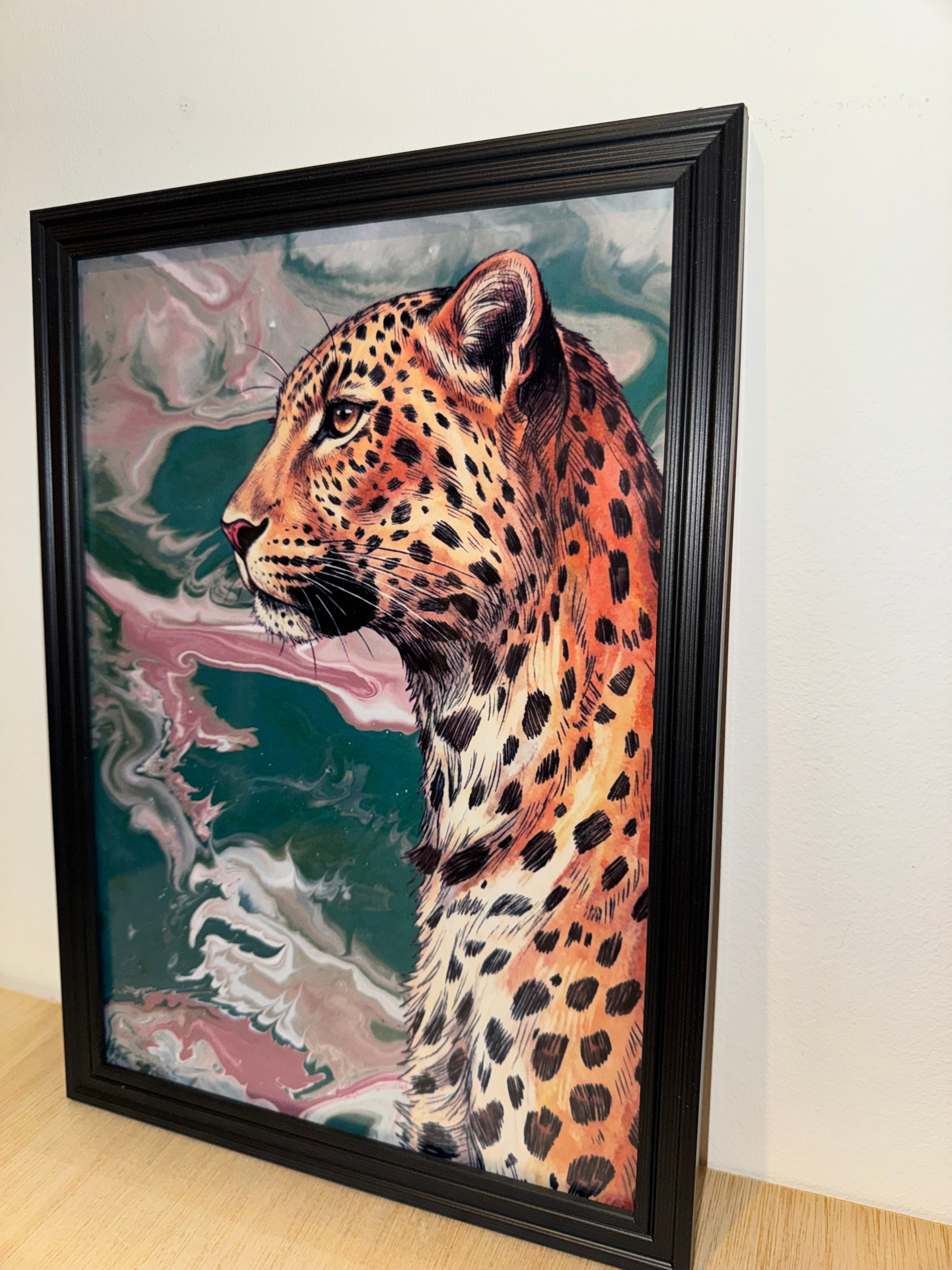 Leopard Marble Background | A4 Print