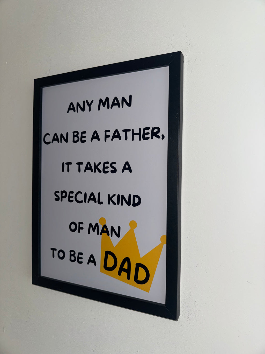 A4 Framed or Unframed Typography Print For Dads / Perfect Fathers Day Gift