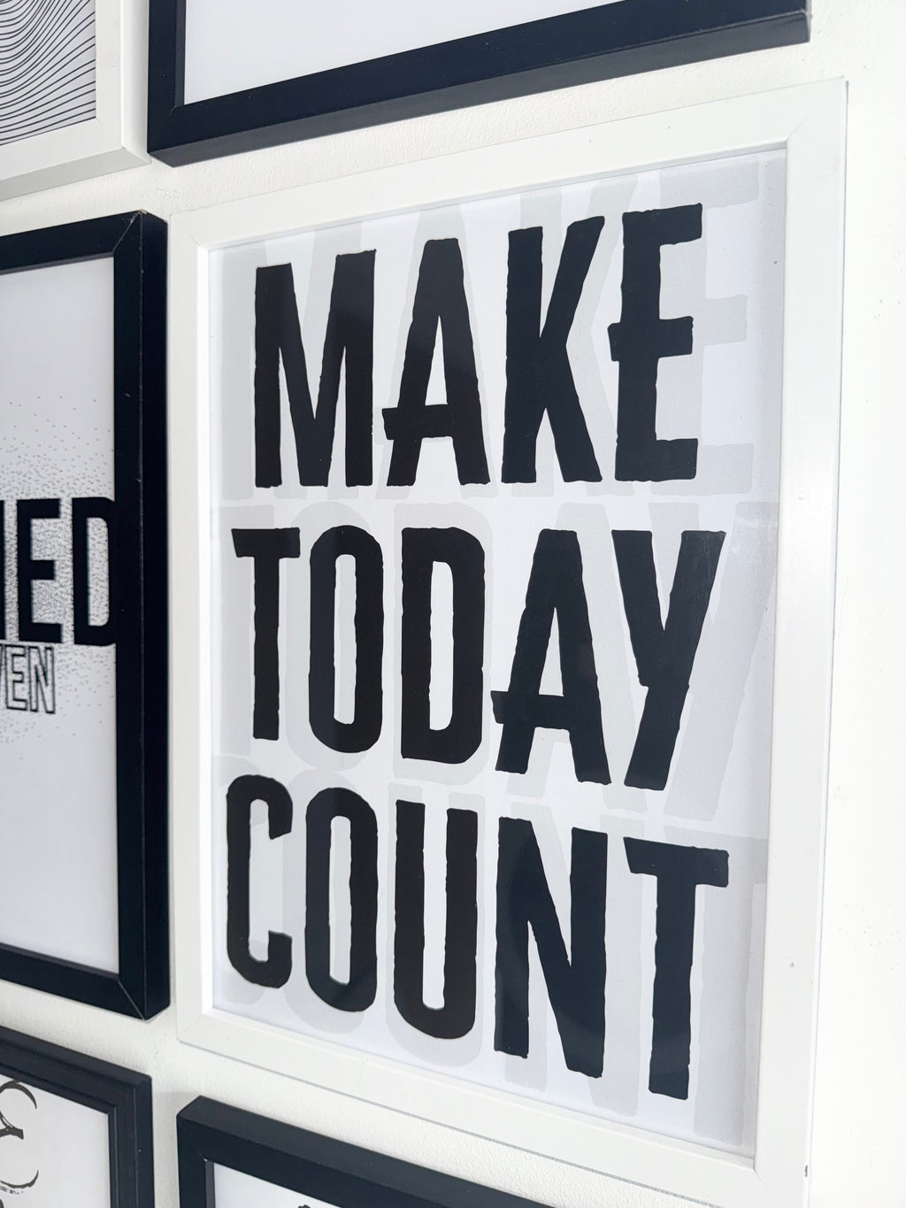 Make Today Count - Minimalistic Typography - A4 Print