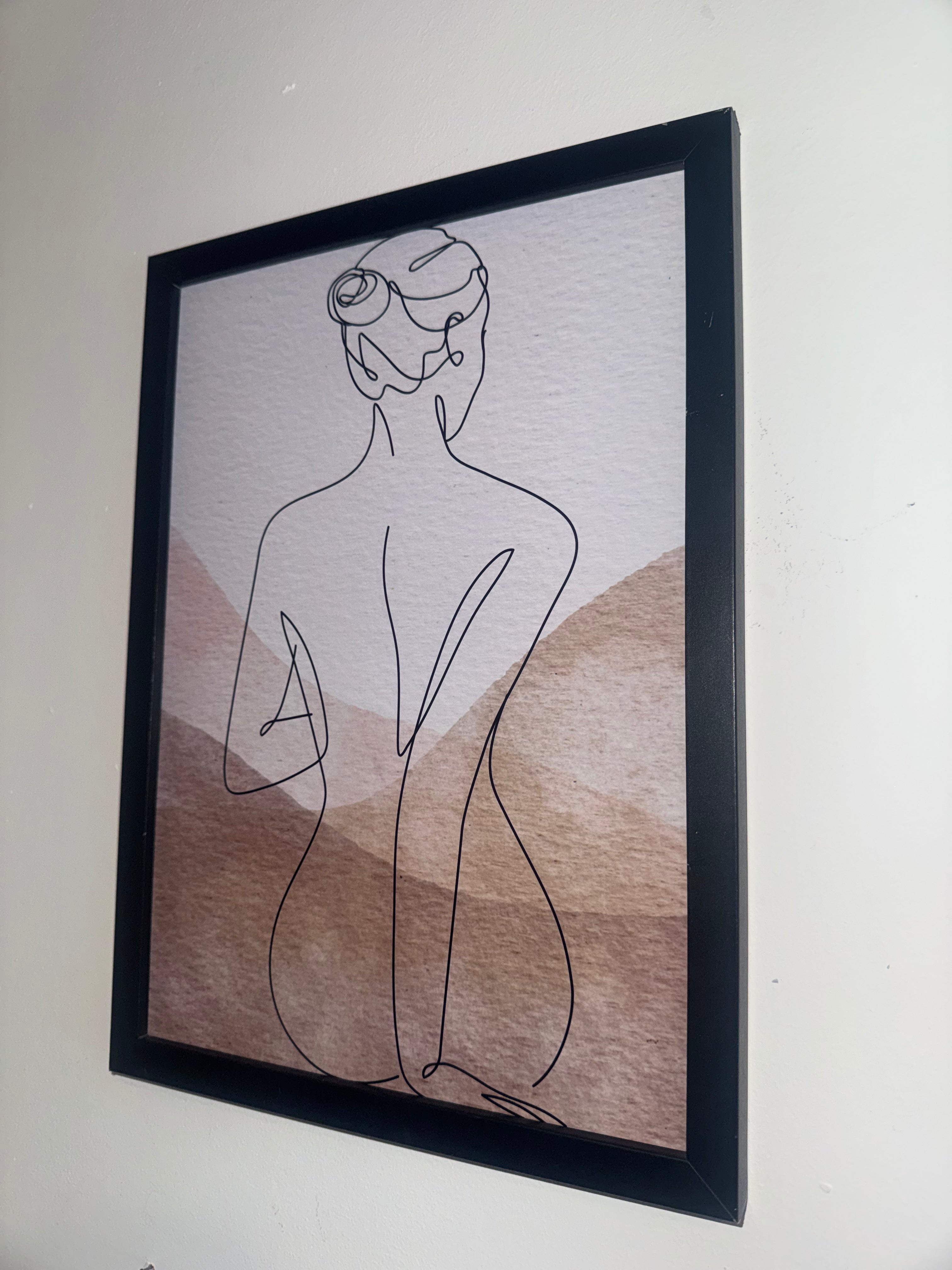 Minimalistic Style Woman | A4 Print | Framed or Unframed