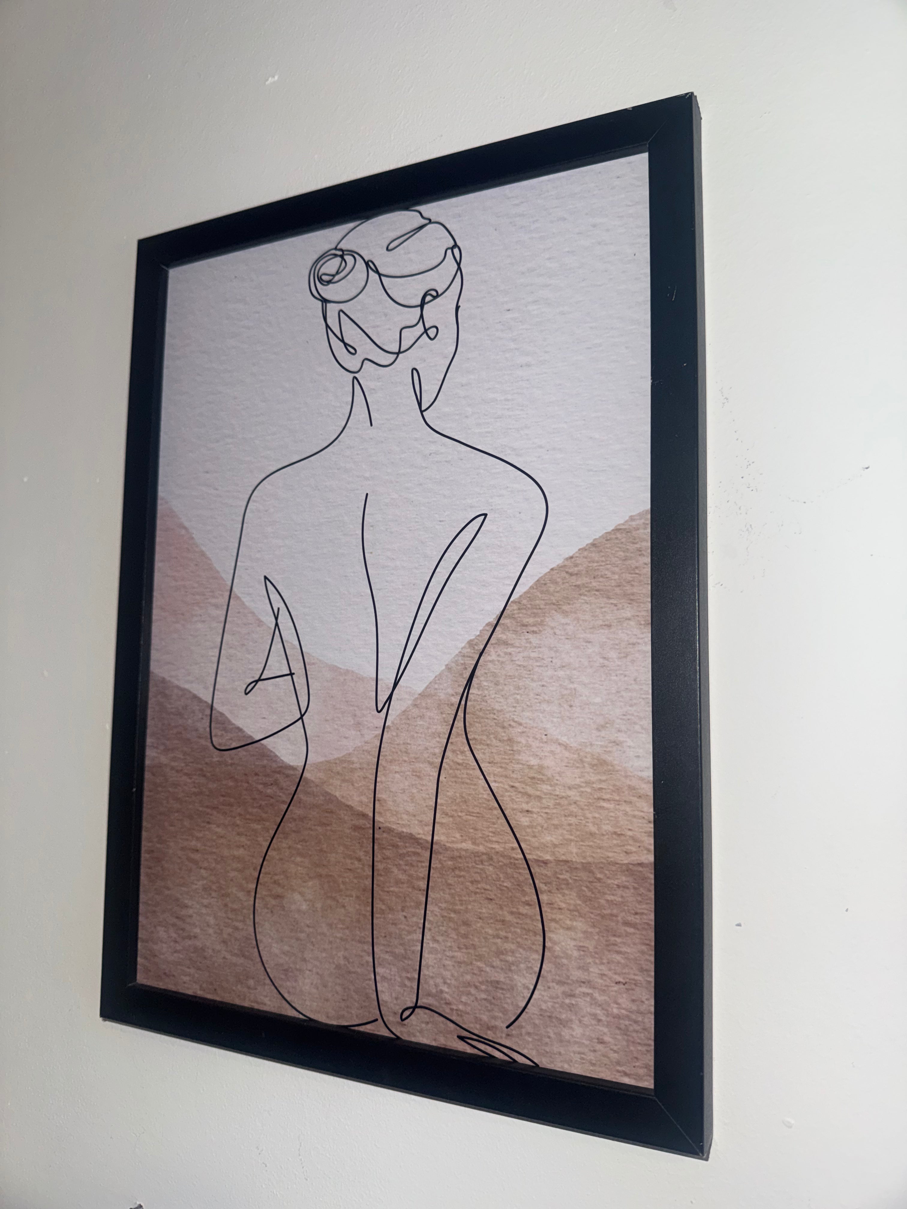Minimalistic Style Woman | A4 Print | Framed or Unframed