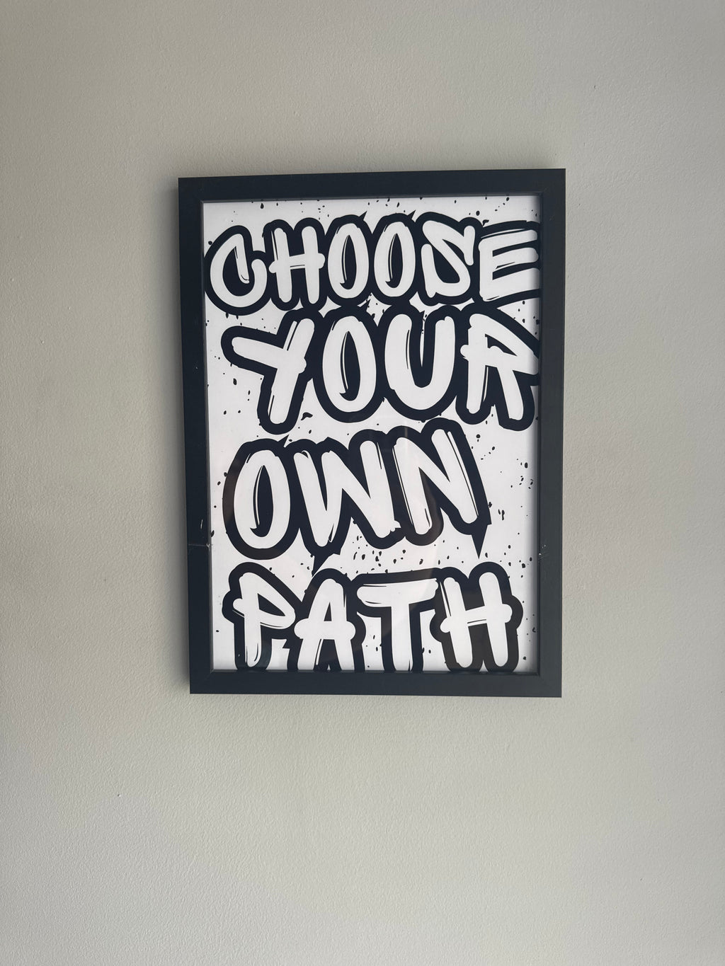 Choose your own path - Minimalistic Typography - A4 Print