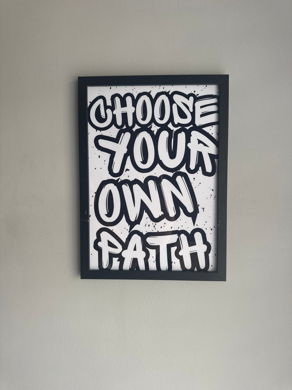 Choose your own path - Minimalistic Typography - A4 Print