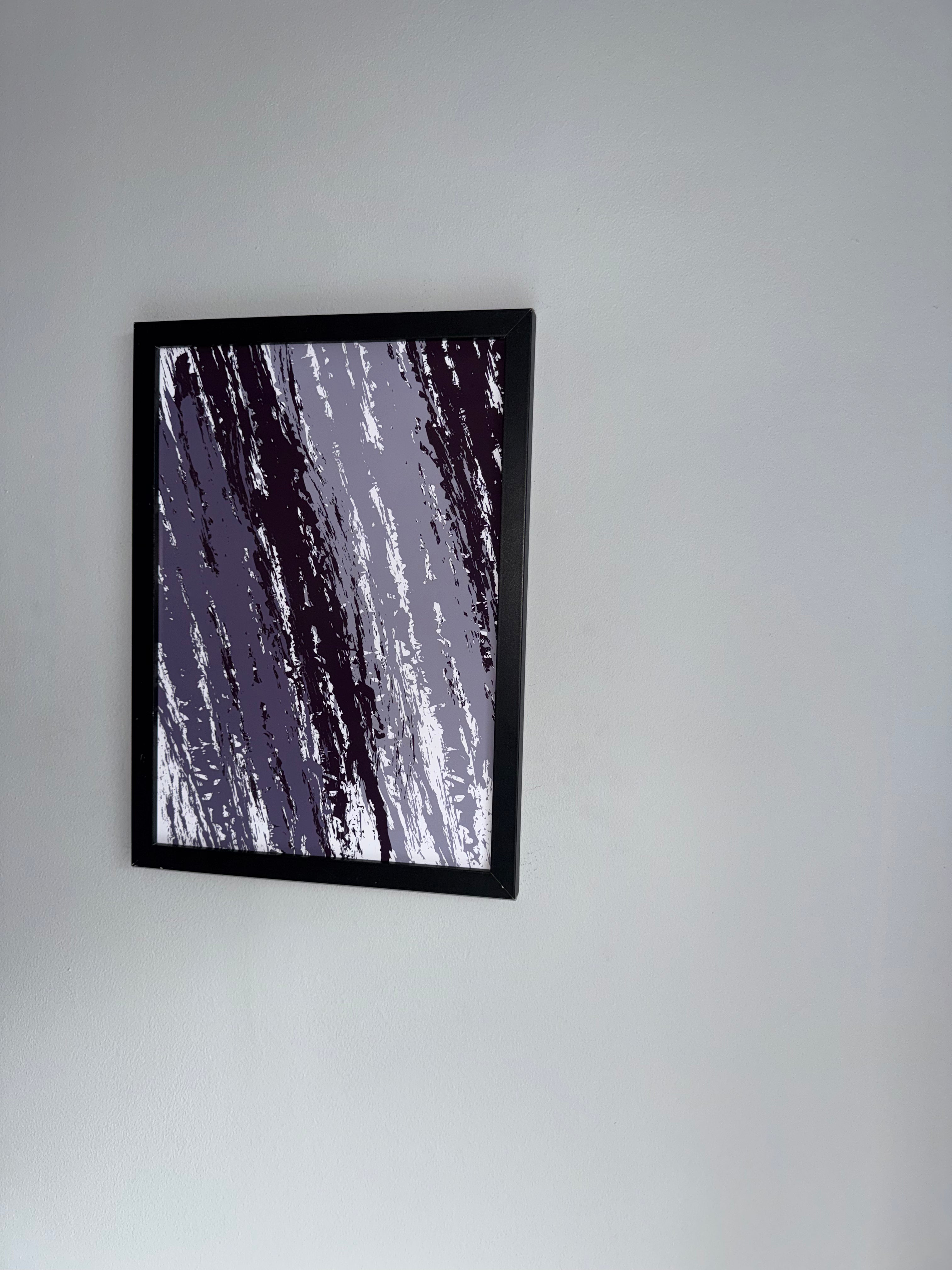 Midnight Peace 2 | Monochrome | Minimalistic - Greys & White |A4 Print