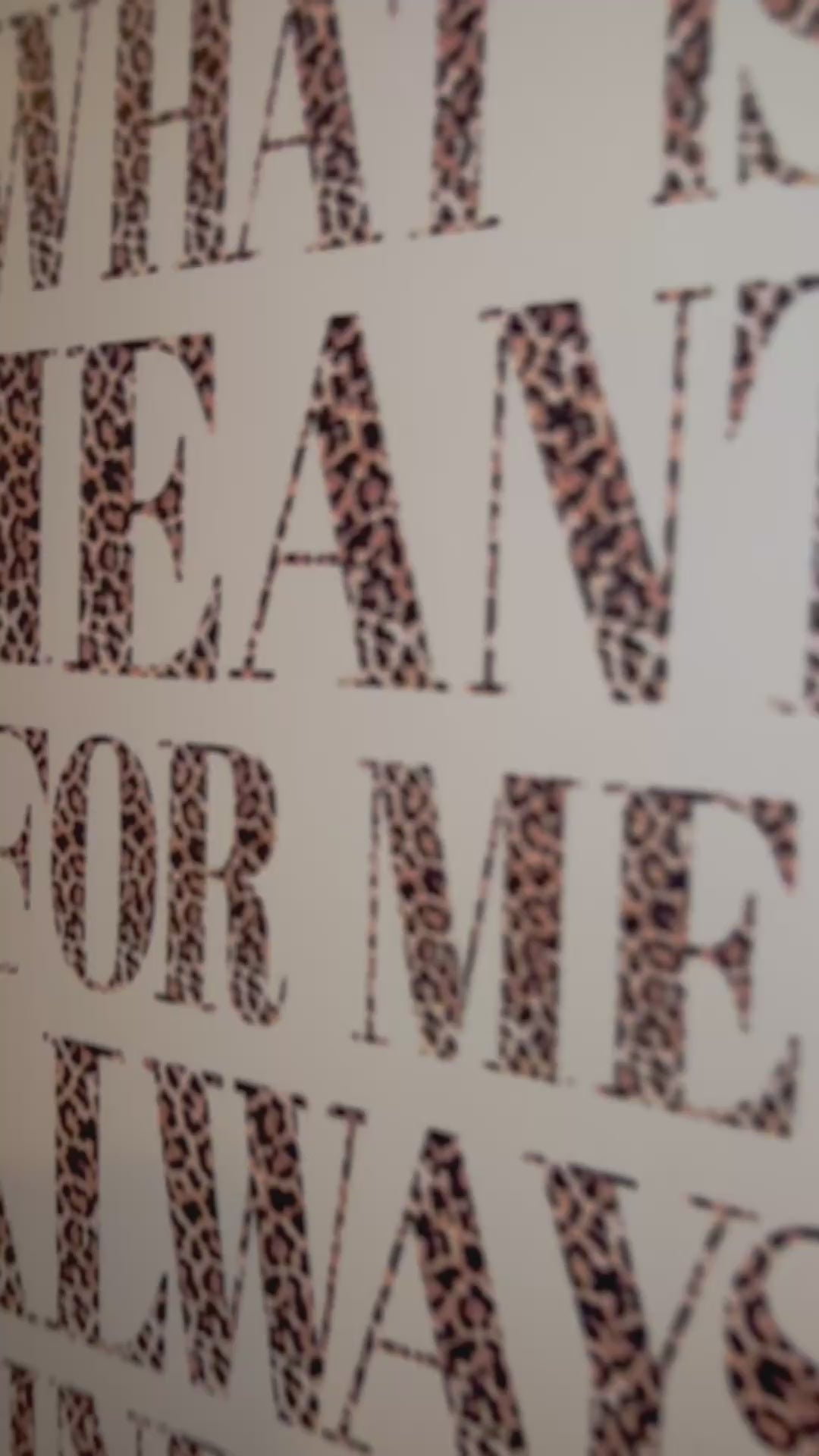 Beige & Leopard Print Text | Motivational - Manifesting Quotes