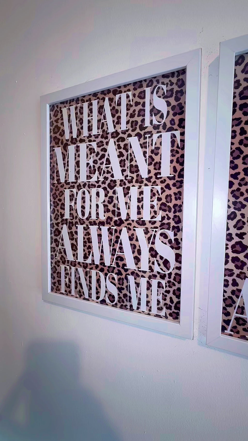 Leopard Print & White Text | Motivational - Manifesting Quotes