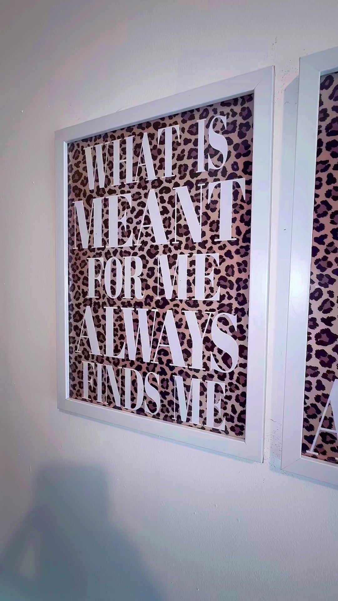 Leopard Print & White Text | Motivational - Manifesting Quotes